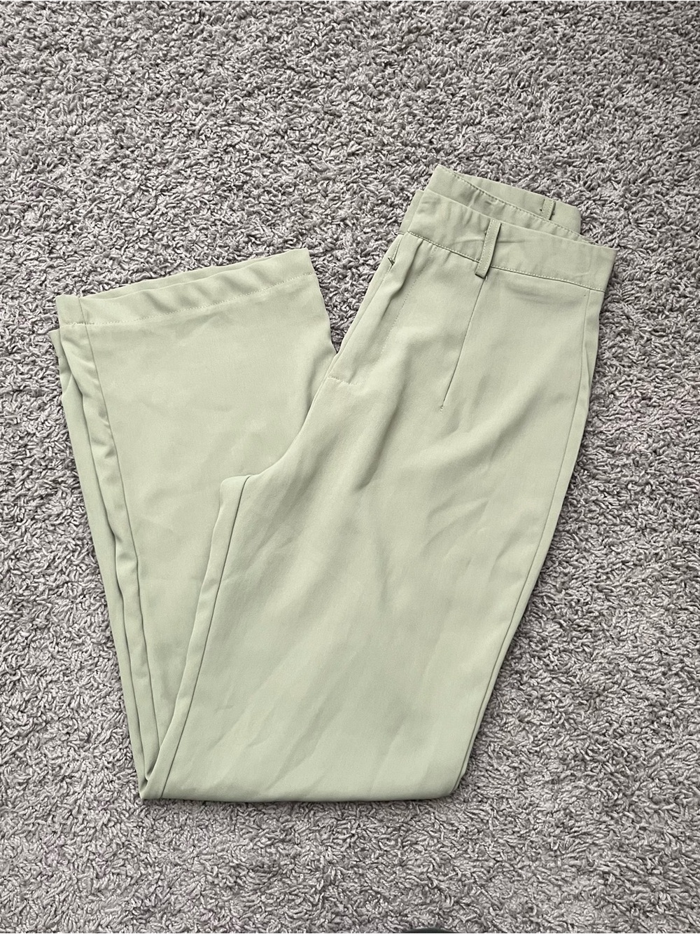 Light sage trousers
